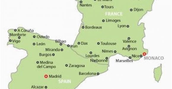 Map Of France Spain Italy Map Of France and Spain Map Of Spain and France with Cities May