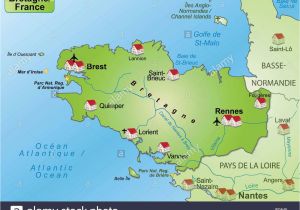 Map Of France St Malo Map Of Brest France Stockfotos Map Of Brest France Bilder Alamy