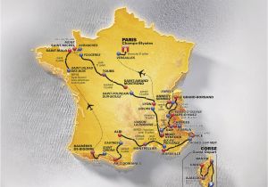 Map Of France tours tour De France 2013