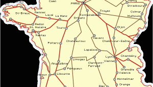 Map Of France Train Lines France Railways Map and French Train Travel Information