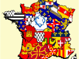 Map Of France with Provinces French Regions Flag Map by Heersander Heritage France Map