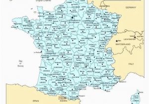 Map Of France with towns Printable Map Of France Tatsachen Info