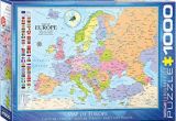 Map Of Frederick Colorado Eurographics 6000 0789 Map Of Europe Puzzle 1000 Piece Amazon Co