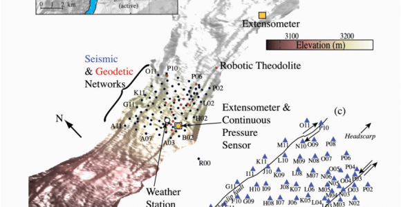 Map Of Frederick Colorado Maps Of the Slumgullion Landslide A Projected View Of the Active