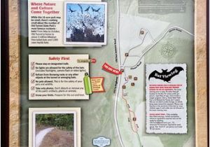 Map Of Fredericksburg Texas Old Tunnel State Park Information Board Regarding Trails the Tunnel