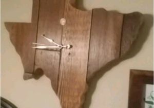 Map Of Garland Texas Used Brown Wooden Texas Map Analog Wall Clock for Sale In Garland