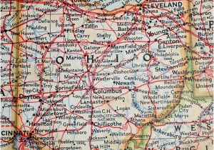Map Of Geneva Ohio Old Map Ohio 50 50 Ohio Map Ohio Map