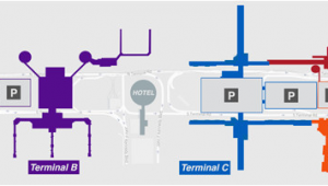 Map Of George Bush Intercontinental Airport Houston Texas Houston Airport Iah Terminal B