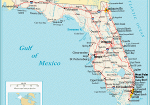 Map Of Georgia and Florida Cities Florida Map with Cities Labeled General Map Of Florida Major