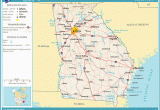 Map Of Georgia and Tennessee with Cities Printable Maps Reference