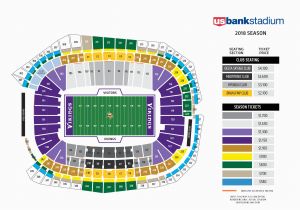 Map Of Georgia Dome Seating Vikings Seating Chart at U S Bank Stadium Minnesota Vikings