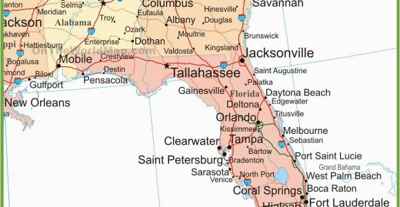 Map Of Georgia Florida Border Map Of Alabama Georgia and Florida