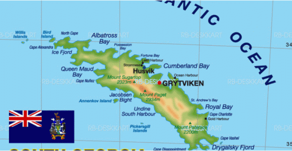 Map Of Georgia islands Map Of south Georgia island In United Kingdom Welt atlas De