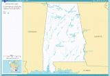 Map Of Georgia Rivers and Lakes Printable Maps Reference