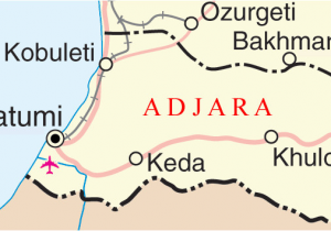 Map Of Georgia southern A More Detailed Map Of Adjara Georgia and Colchian Culture