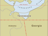 Map Of Georgia Tennessee Border Strange Borders Am Proehl