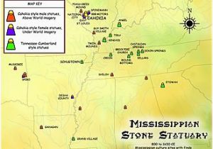 Map Of Girard Ohio Mississippian Stone Statuary Wikipedia
