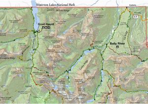 Map Of Glacier National Park Canada Map Of Glacier National Park and Surrounding towns Free