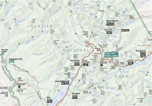 Map Of Glacier National Park Canada Map Of Glacier National Park and Surrounding towns Free