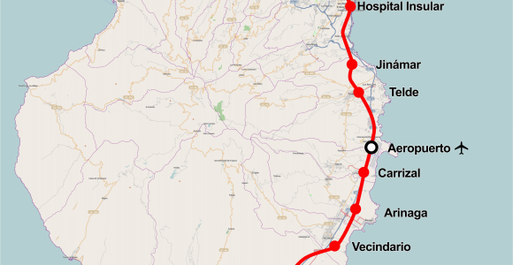 Map Of Gran Canaria Spain Tren De Gran Canaria Wikipedia