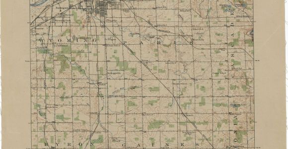 Map Of Grand Blanc Michigan Vintage Grand Rapids Map Vintage Michigan Grand Rapids Map Map