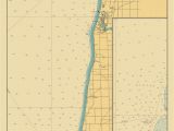 Map Of Grand Haven Michigan Lake Michigan Map Lake Macatawa to south Haven 1947 Love
