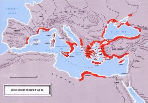 Map Of Greece and Europe Another Map Of Greek Colonization Research for Medea