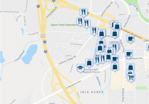 Map Of Greensboro north Carolina 5711 Bramblegate Road Greensboro Nc Walk Score