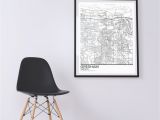 Map Of Gresham oregon Gresham Map Poster Print Wall Art oregon Gift Printable Download