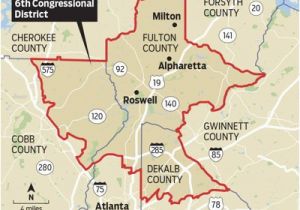 Map Of Gwinnett County Georgia Map Georgia S Congressional Districts