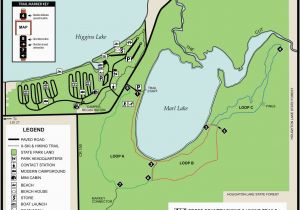 Map Of Higgins Lake Michigan south Higgins State Parkmaps area Guide Shoreline Visitors Guide