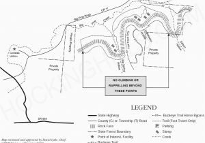 Map Of Hocking Hills Ohio Hocking Hills State forest Information