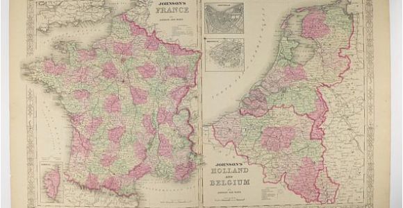 Map Of Holland and France original Antique France Map Holland Map Belgium Netherlands Map