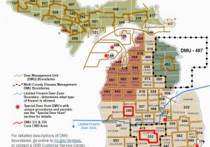 Map Of Hospitals In Michigan Dnr Dmu Management Info