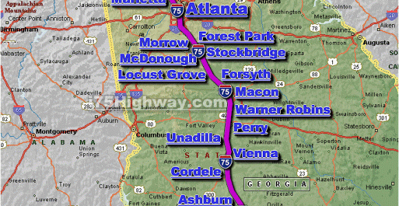 Map Of I 75 In Georgia with Exits atlanta Ga Railfan Guide Rsus Awesome Design 81 thehappyhypocrite org