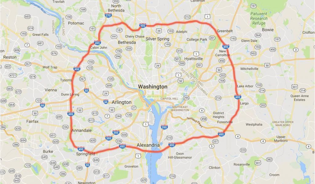 Map Of I In Georgia With Exits Capital Beltway Map I Interstate Exit Guide Secretmuseum