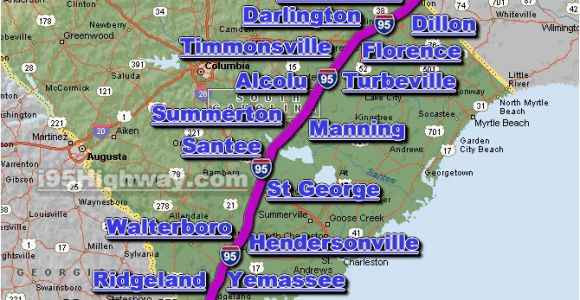 Map Of I 95 In north Carolina Cross south Carolina Photos Maps News Traveltempters