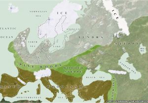 Map Of Ice Age Europe Ice Age Europe