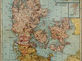 Map Of Iceland and Europe 1921 Map Of Denmark with Insets Of Iceland Faroe islands