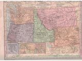Map Of Idaho and oregon 1885 Map Of oregon Washington Idaho Territory Montana Wyoming