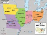 Map Of Illinois and Ohio north America Map Geographic Regions Travel Maps and Major tourist