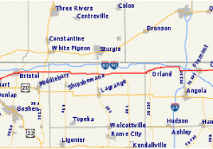 Map Of Indiana and Michigan Indiana State Road 120 Wikivisually