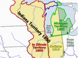 Map Of Indiana and Michigan Indiana Territory Wikipedia