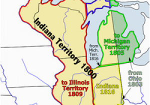 Map Of Indiana and Michigan Indiana Territory Wikipedia