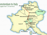 Map Of International Airports In Italy Amsterdam to northern Italy Suggested Itinerary