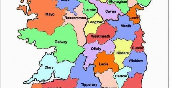 Map Of Ireland 32 Counties Map Of Ireland Ireland Map Showing All 32 Counties Ireland Of