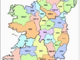 Map Of Ireland and Its Counties Griffith S Valuation County Map with Dates Of Publication