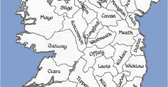 Map Of Ireland by Counties Counties Of the Republic Of Ireland