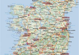 Map Of Ireland Golf Courses Map Of Ireland with tourist attractions Maps Update 800900 Map Of