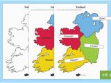 Map Of Ireland Provinces Build Ireland Provinces and Counties Jigsaw Worksheet Activity Sheets